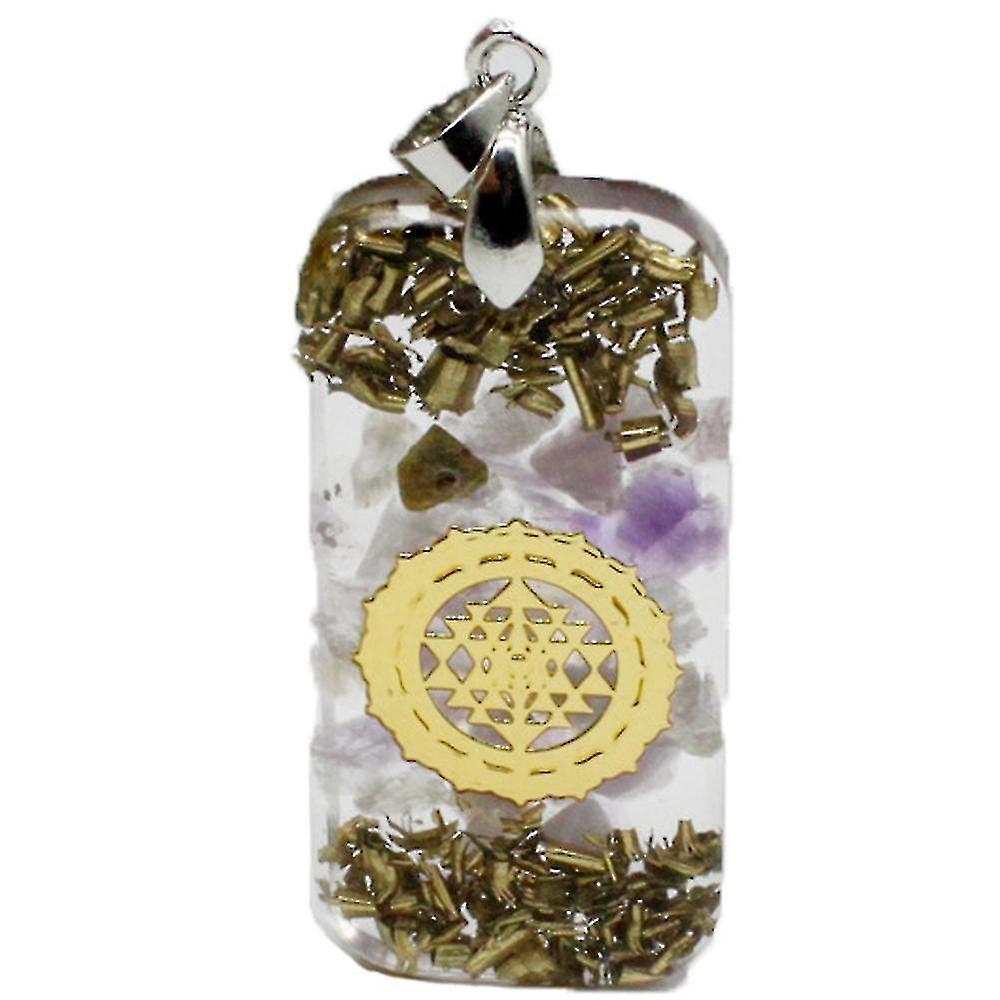 Craft Decoration Makers Drop-shaped Natural Semi-precious Stone Synthetic Crystal Necklace Color-9