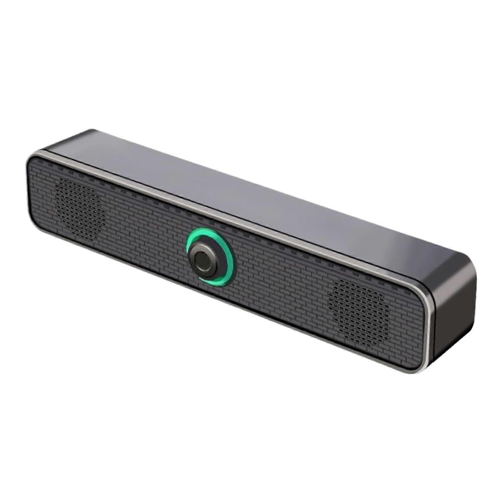 Computer Speaker USB Stereo Sound Bar With Deep Bass, Compact Desktop PC Audio For Monitor Tablet TV