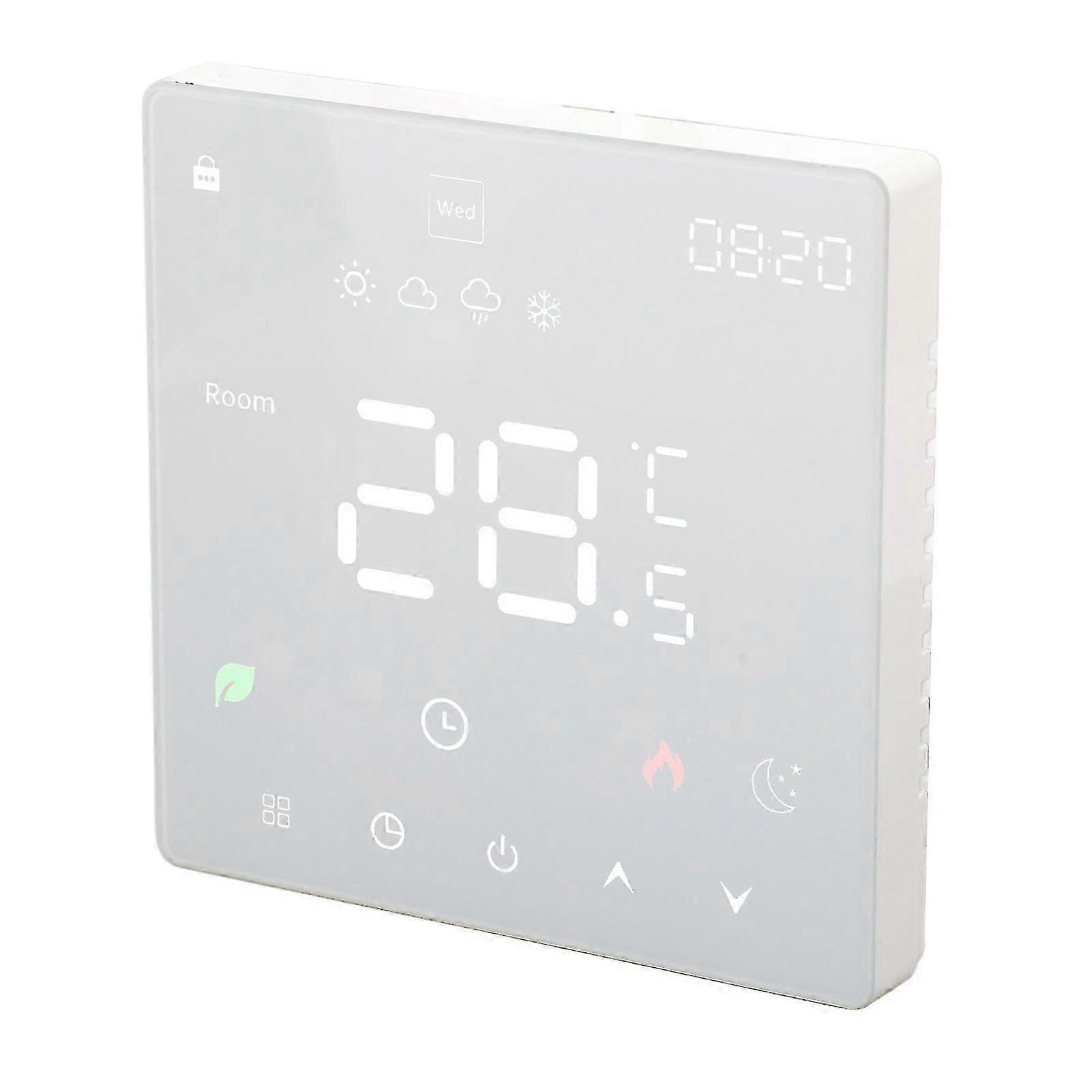 Touch Smart Thermostat Electric Floor Heat Temperature Control Switch AC 90‑240V
