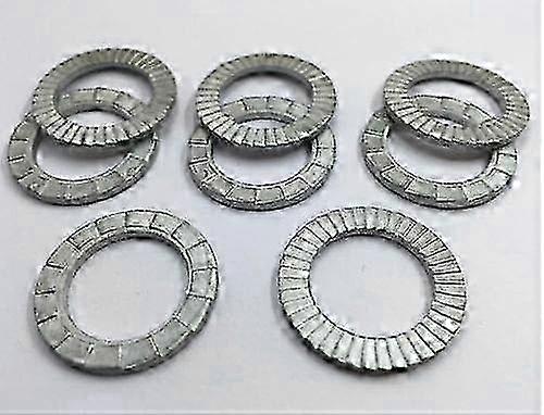 WSHR-02548 M3-M12 Double Stack Self-Locking Washers Safety Lock Washer DIN25201 - (Inner Dia: M20 5Pcs) 2025