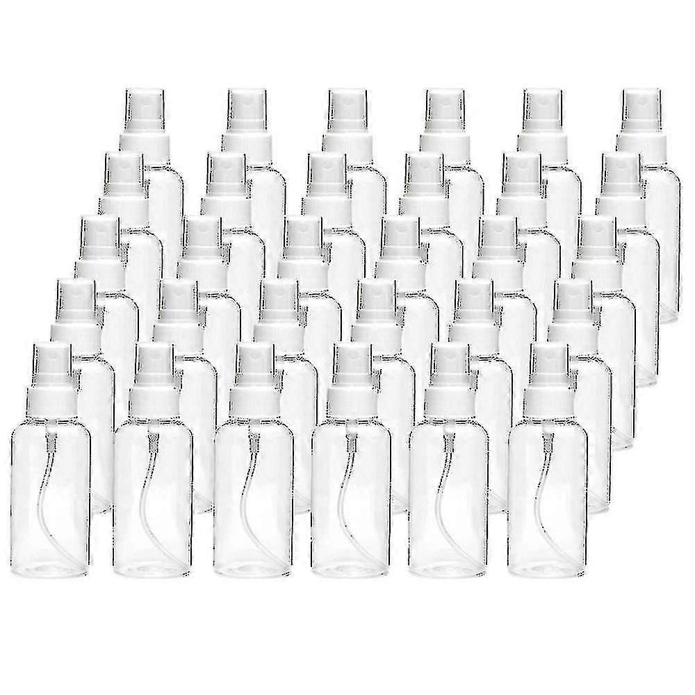 10-30 Pack 30ml(1oz) Fine Mist Mini Clear Spray Bottles With Pump Spray Cap Refillable-reusable