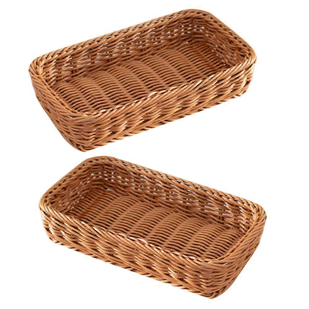 Kitchen Utensil Storage Rectangular Organizer Tray for 2Pcs Cutlery Holder