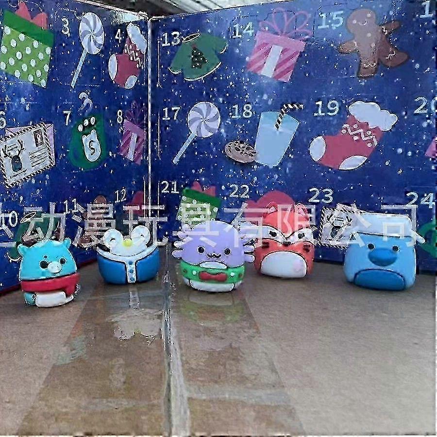 1-3X Ημερολόγιο Advent 2025, 24ήμερο ημερολόγιο Advent Χριστουγέννων, 24 τεμάχια μίνι παιχνίδια PVC, δώρο γενεθλίων για παιδιά και ενήλικες