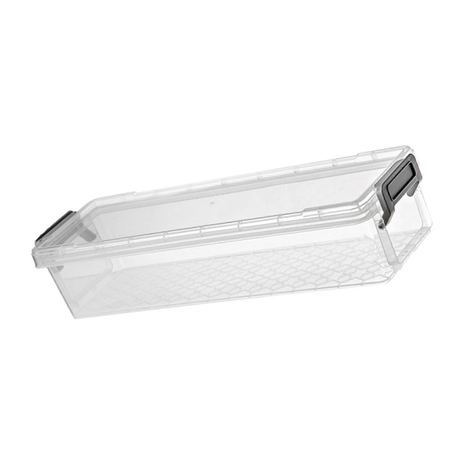 Clear Plastic Storage Box Stackable Storage Bin with Lid Office School Supplies for Items Organization Multicolor