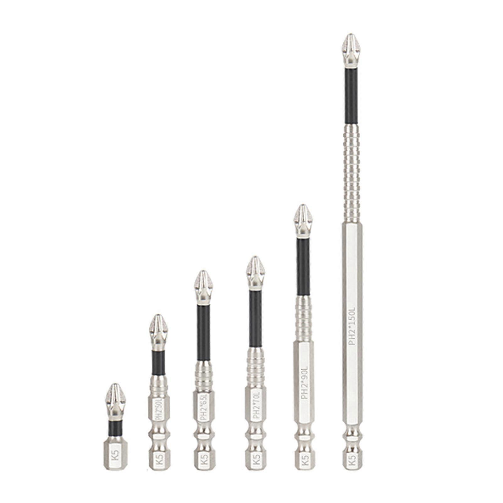 Magnetic Crossing Shape Drill Bits Corrosion Resistant Bit Not Slip Surfaces Accuracy For Various Power Tool Models Multicolor