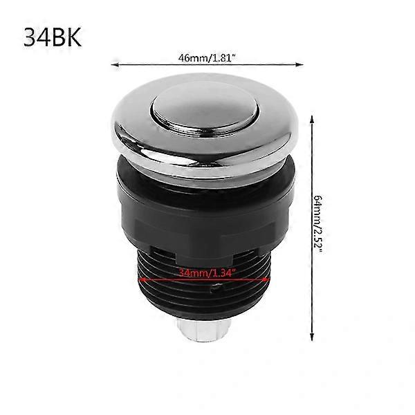 Air Pressure Switch On/Off Push Button for Bathtub Garbage Disposer for Whirlpoo [DB] yc