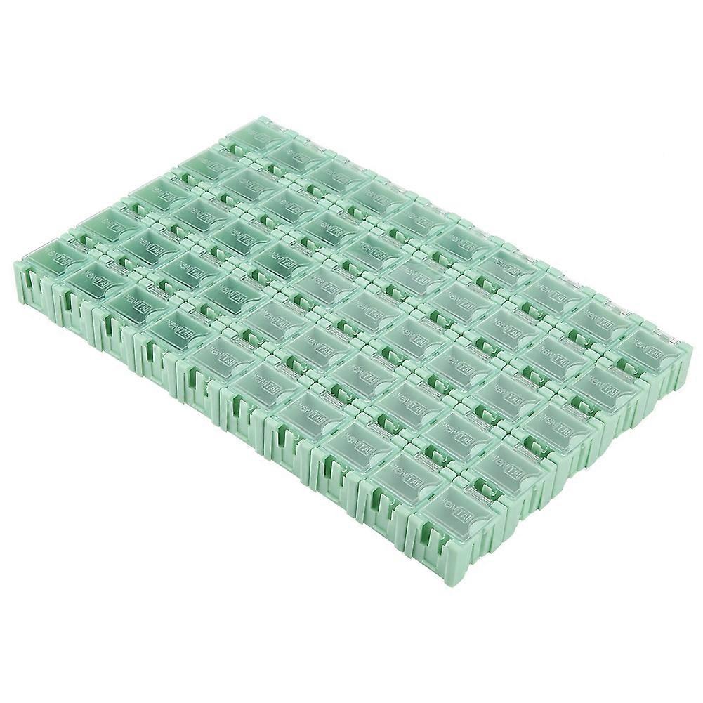 50Pcs Green SMT SMD Container Box Electronic Components Mini Storage Case
