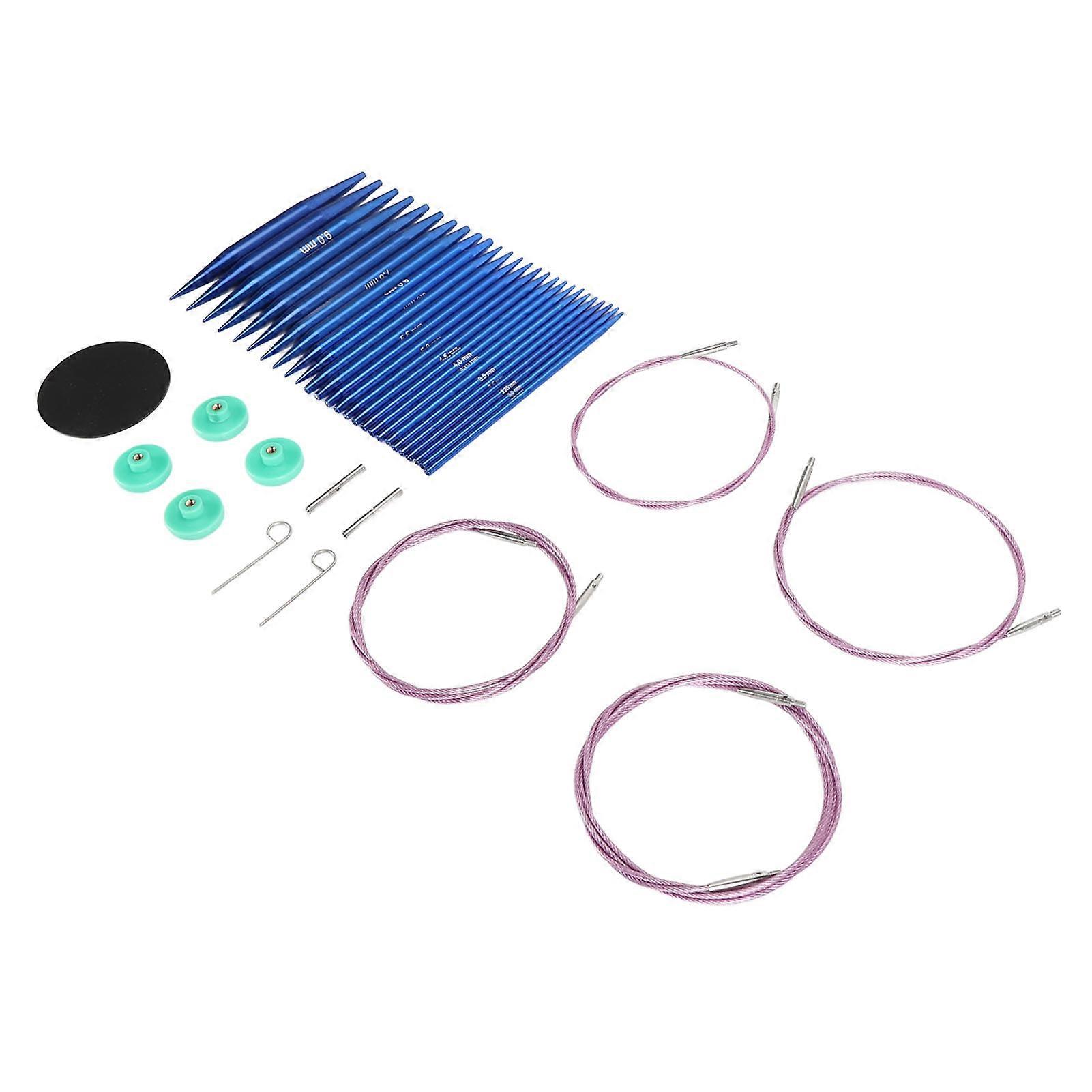 Interchangeable Circular Needle Set Detachable Multifunctional Knitting Needle Set for Socks Hats Sweaters