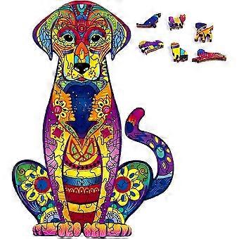 f Wooden Puzzles For Adults,unique Shaped Jigsaw Puzzles,wooden Animals Shaped Puzzles,magic Wooden Jigsaw Puzzles,103 Pieces Labrador U