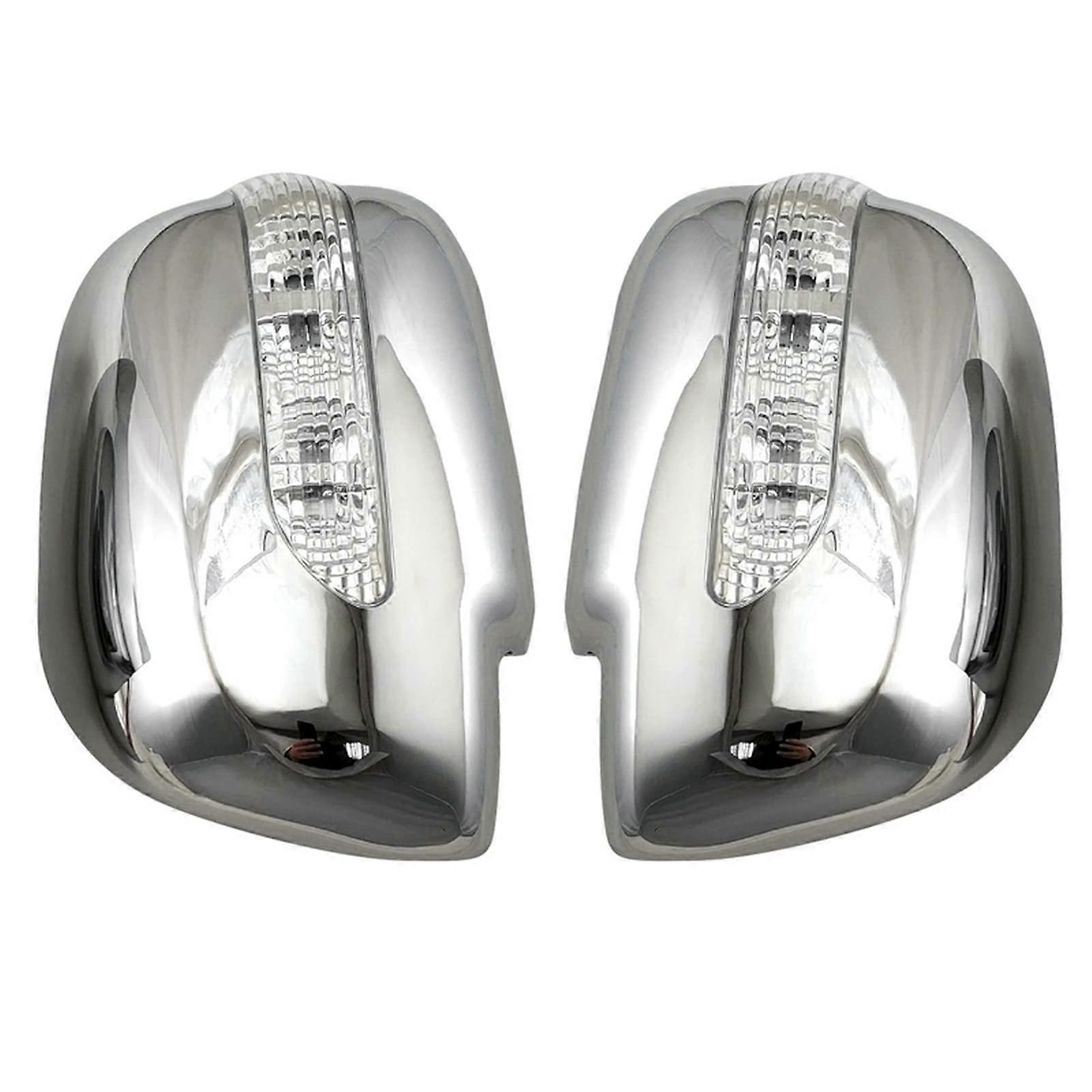 Car ABS Chrome Rearview Mirror Covers with LED Turn Signal Lights for Compatible with RX330 RX300 RX350 RX450h 20032008