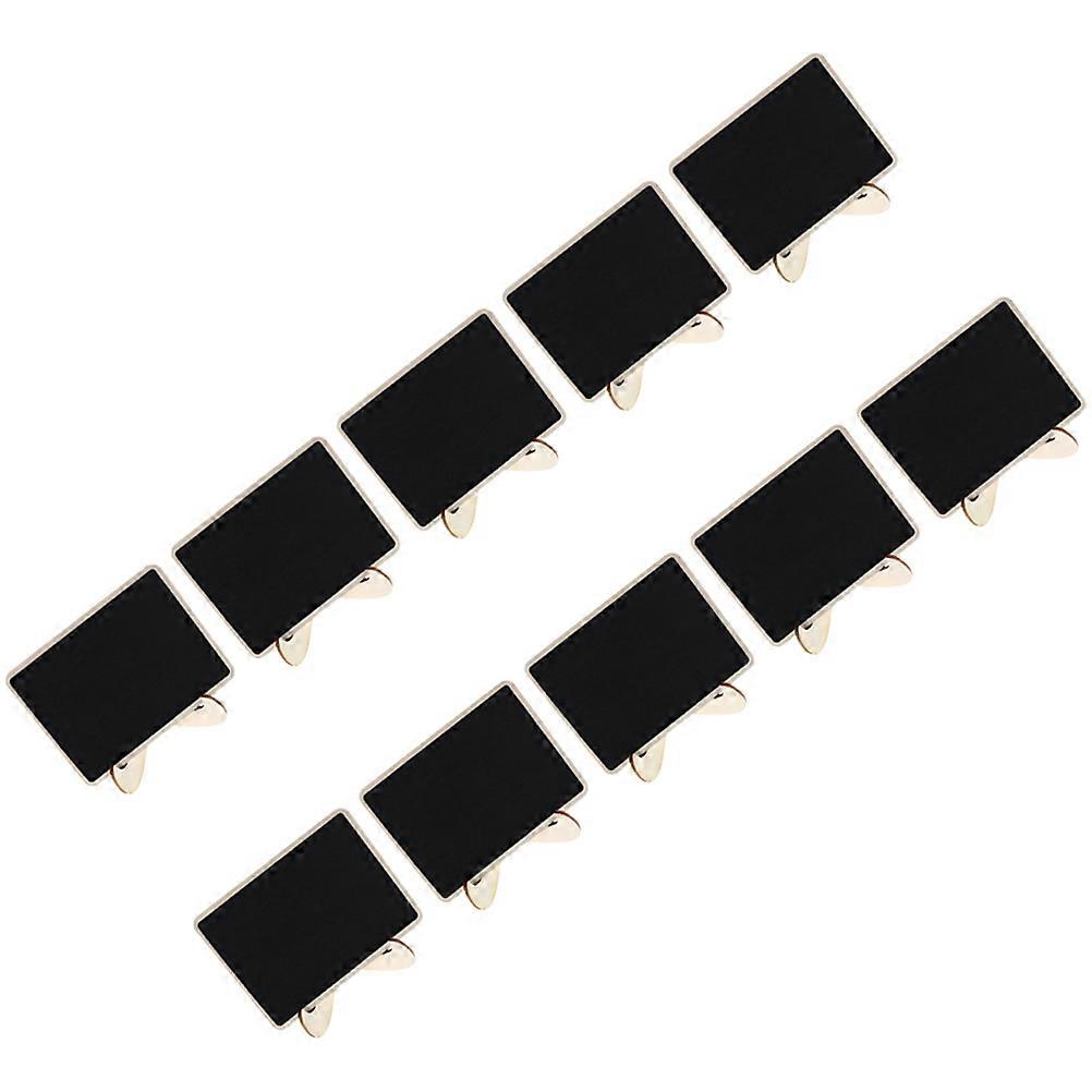 10pcs Message Boards Memo Boards Blackboard with Support Desktop Message Boards