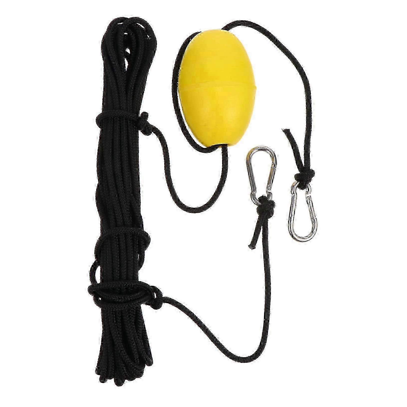 w 1 Set Nylon Rope Float Anchor Rope for Anchor Buoy Canoe Ball PVC Yellow