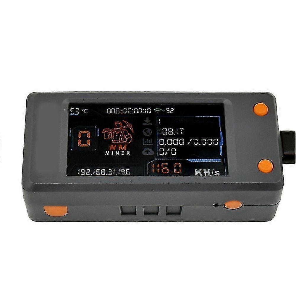 Upgrade Nerdminer 118KH/S BTC Solo Lottery Miner with 1.91inch Color Screen Bitcoin BTC Miner Nerd MinerDark Gray szrh21