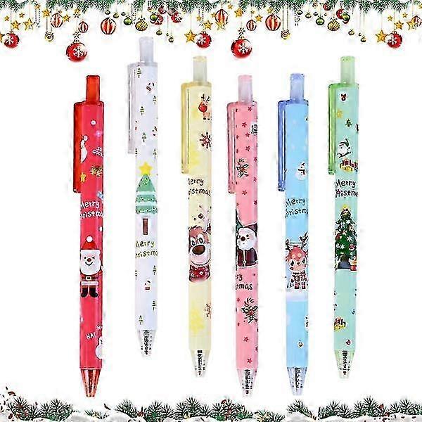 Ensemble de 24 instruments d'écriture de Noël orné de motifs festifs du Père Noël