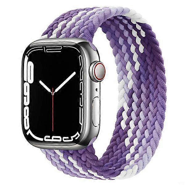 Elastic Strap for compatible with Apple Watchwith Apple Watch 42mm/44mm/45mm/49mm Purple L