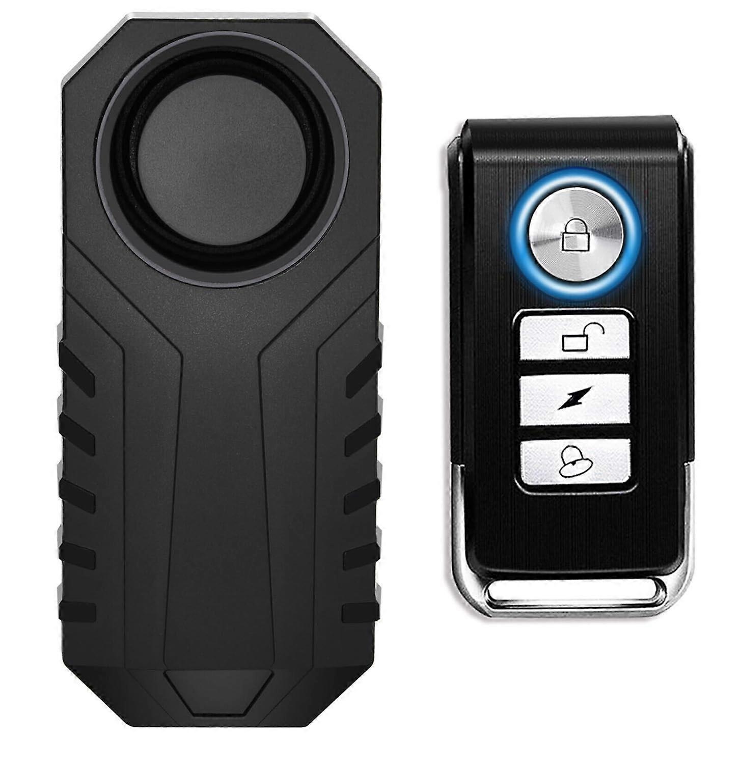 Bike AntiTheft Alarm with Motion Sensor, IP65 Waterproof, 113dB Loud, 7 Sensitivity Levels, for Bicycle, Motorcycle, EBike (1 Pack)