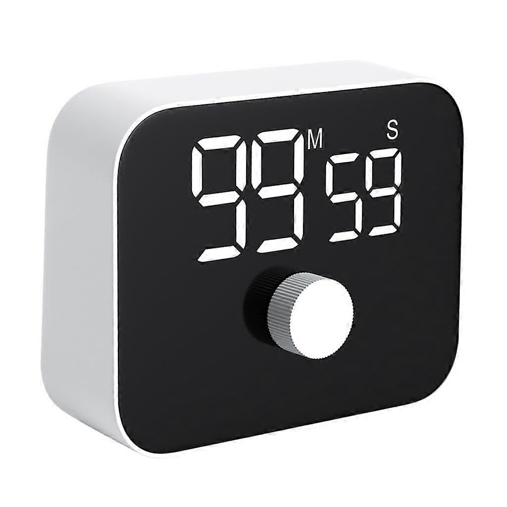 Digital Kitchen Timer with Dual Timing Modes, Silent Magnetic Rotating Countdown, Large Display