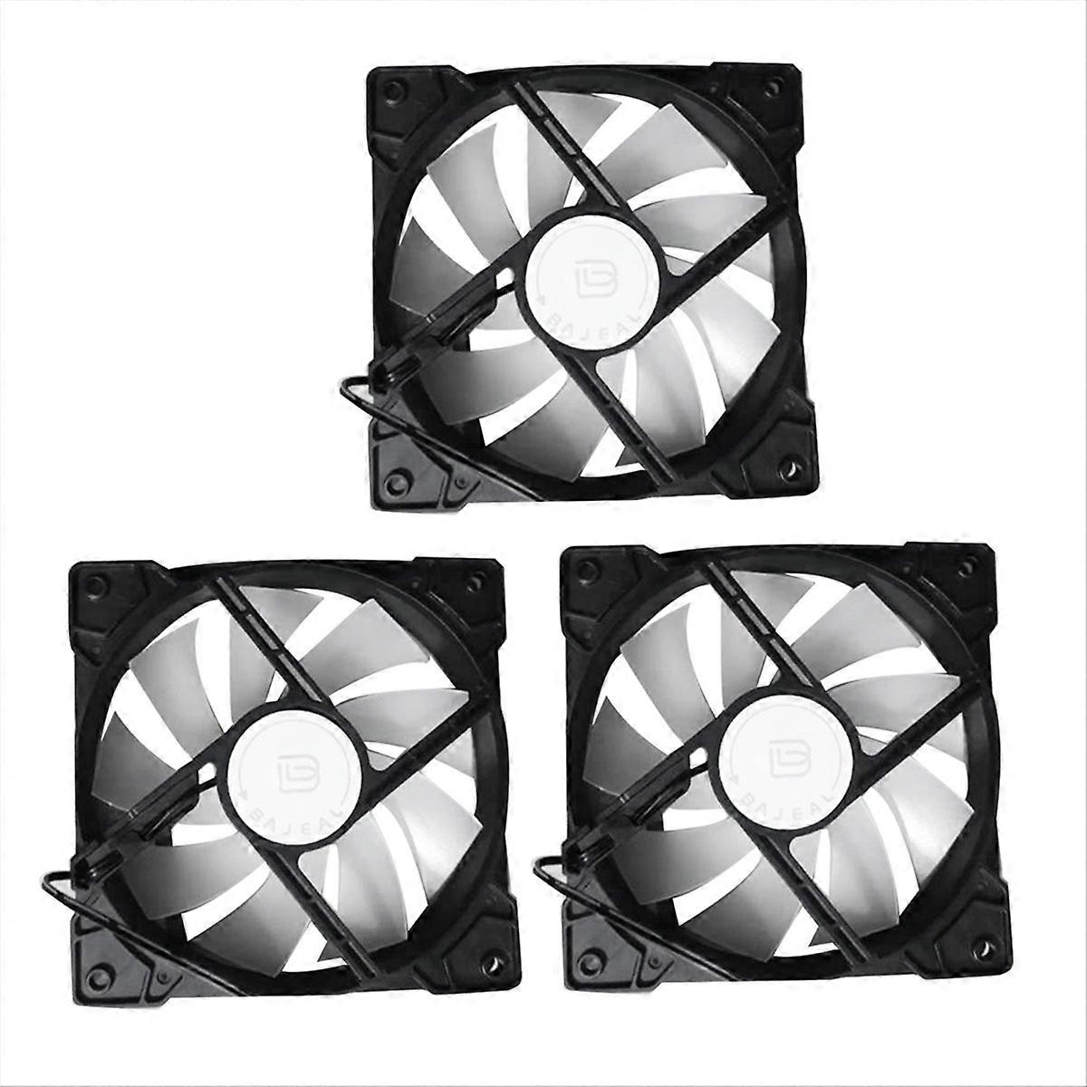  12cm Chassis Cooling Fan 4P Interface Chassis Fan,3 Set