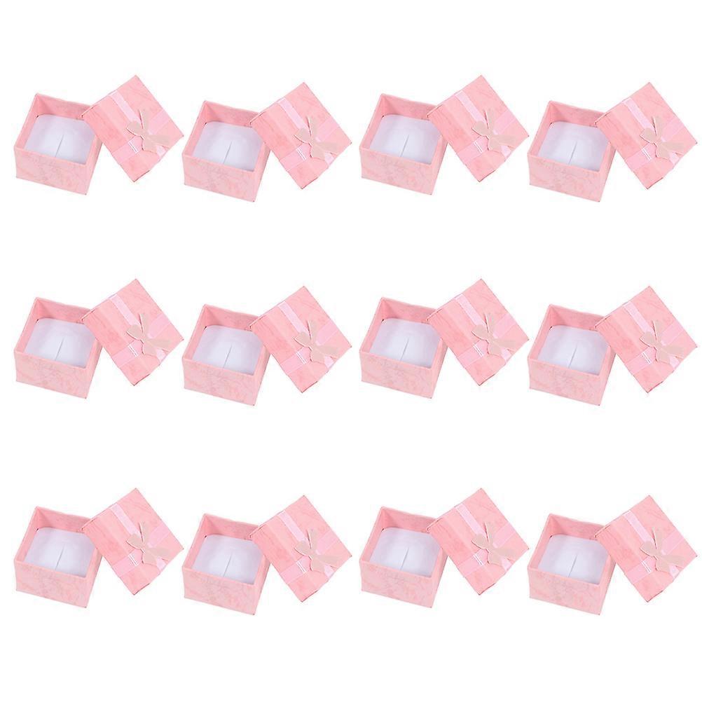 Present Storage Holder Bowknot Gift Box for 24Pcs Pink Bowtie Boxes