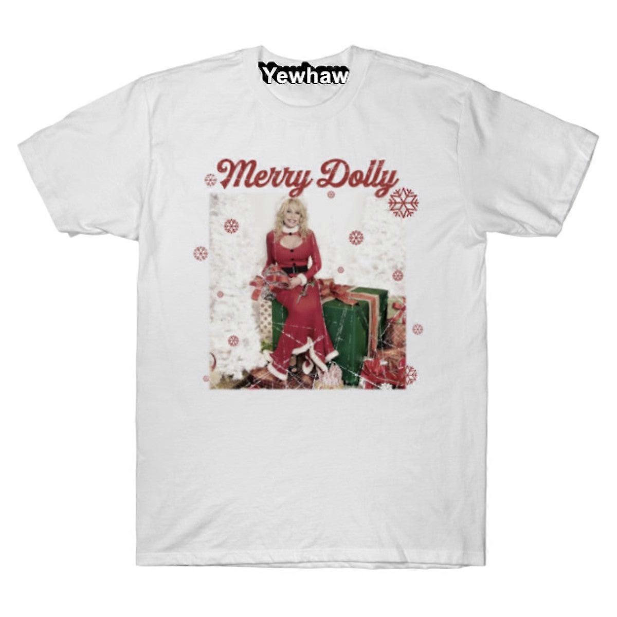 T-shirt Dolly Parton Noël Western Joyeux Noël Dolly T-shirt Cowgirl de Noël