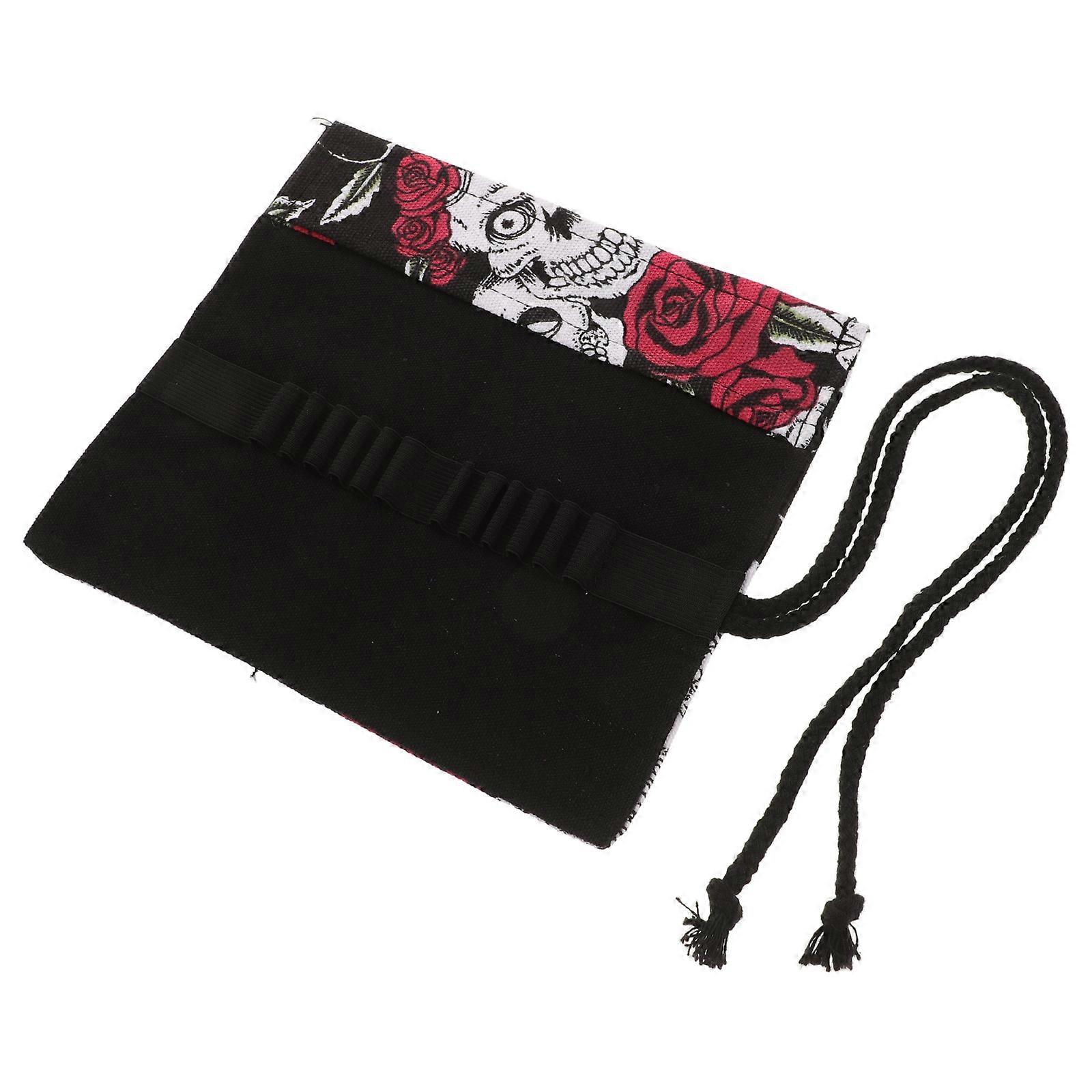 Assorted Color Pencil Roll Up Case for Storage 4Pcs Pencil Wraps