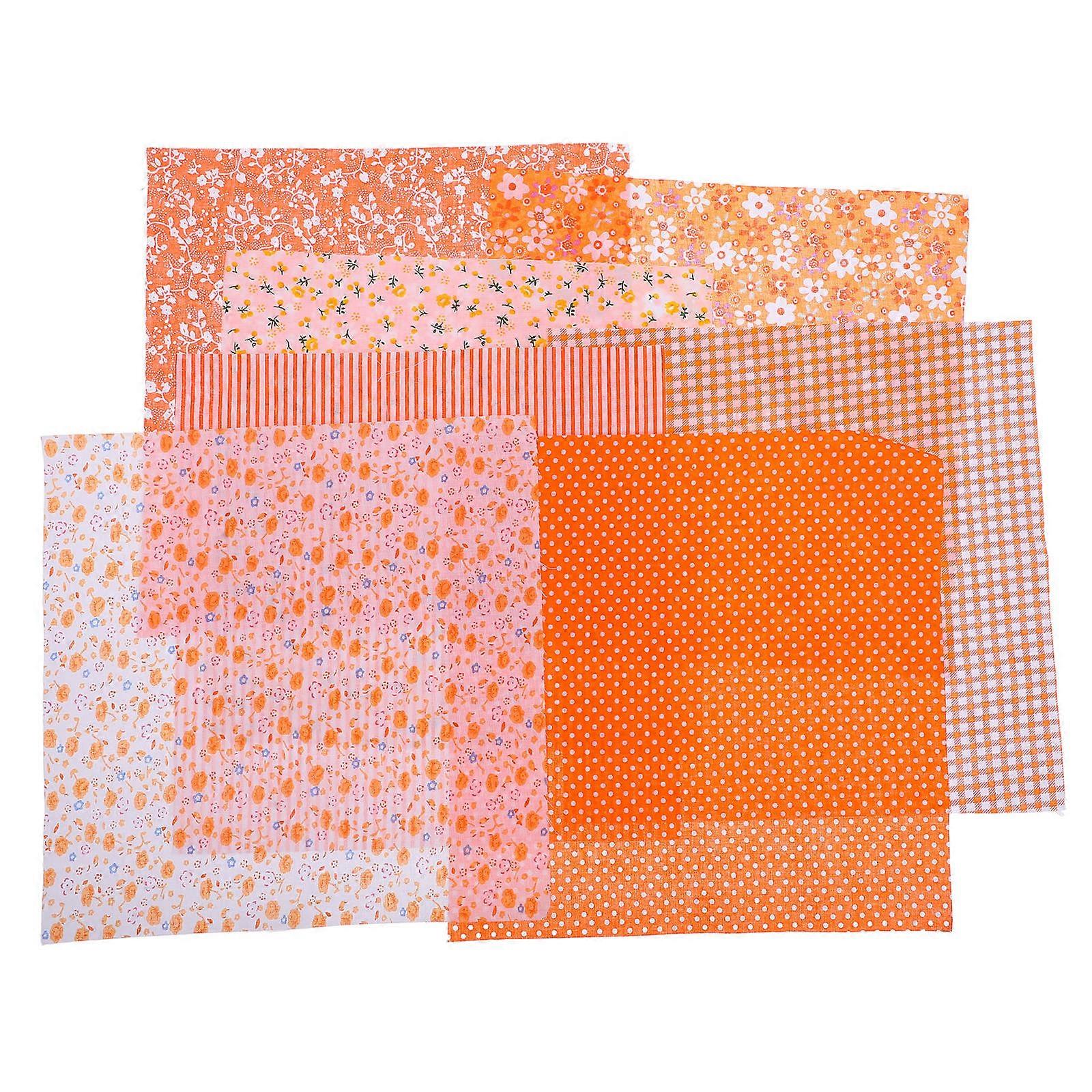 2 Packs Decorative Pattern Fabric Creative DIY Cloth Accessory for Cushion Pillow Tablecloth 70 7 Pieces per Pack