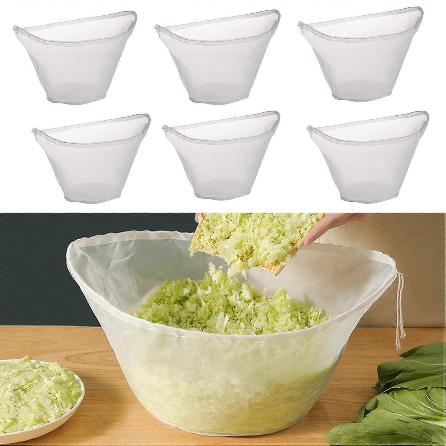 Nut Milk Bag Set, Bowl Shaped 100 Micron Fine Mesh Strainer with Drawstring for Juice and Soy Milk