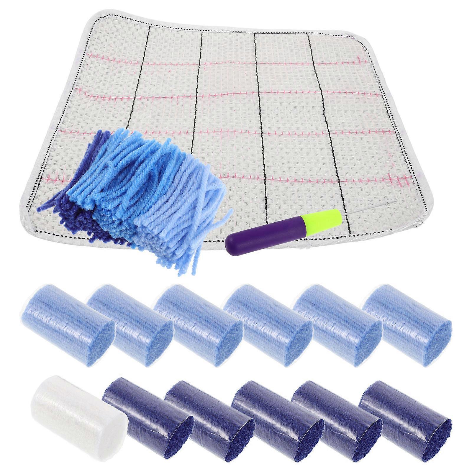 DIY Latch Hook Kit Carpet Rug Making Kit for 1Set Multi Color