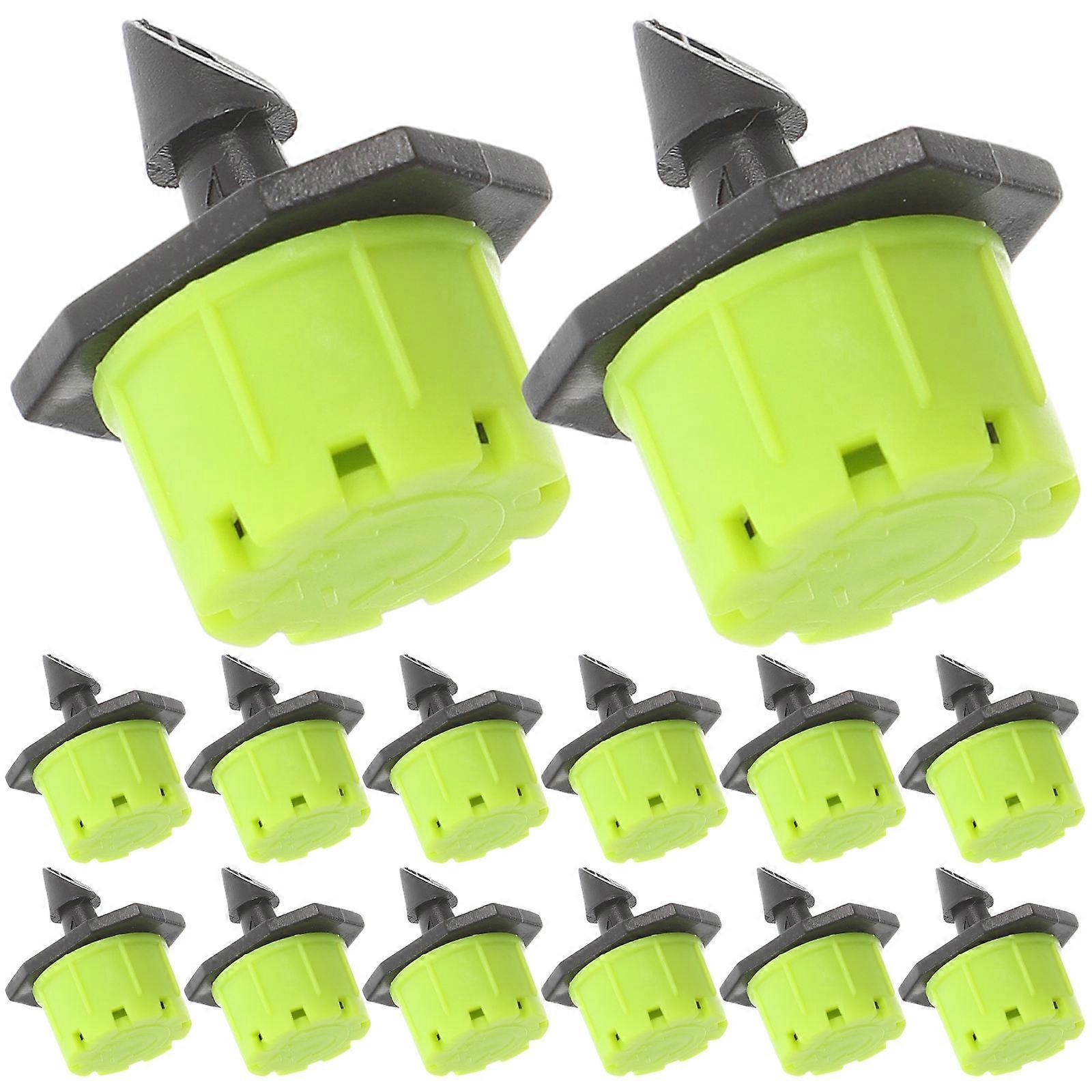 PP Material Drip Irrigation Emitters Watering Tool 100Pcs Green Color