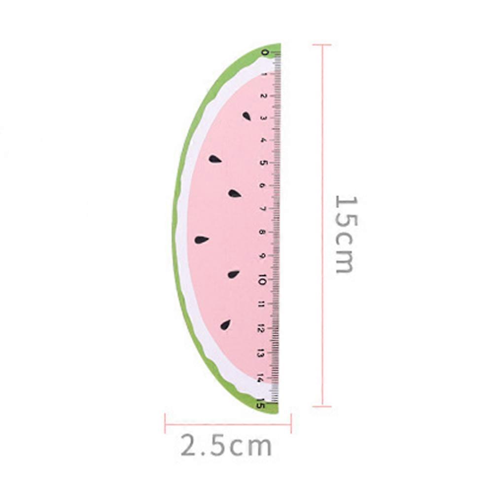 Creative Fruit Patterned Measuring Ruler 15CM Perfect For Students School Supplies Assorted Color 4Pcs