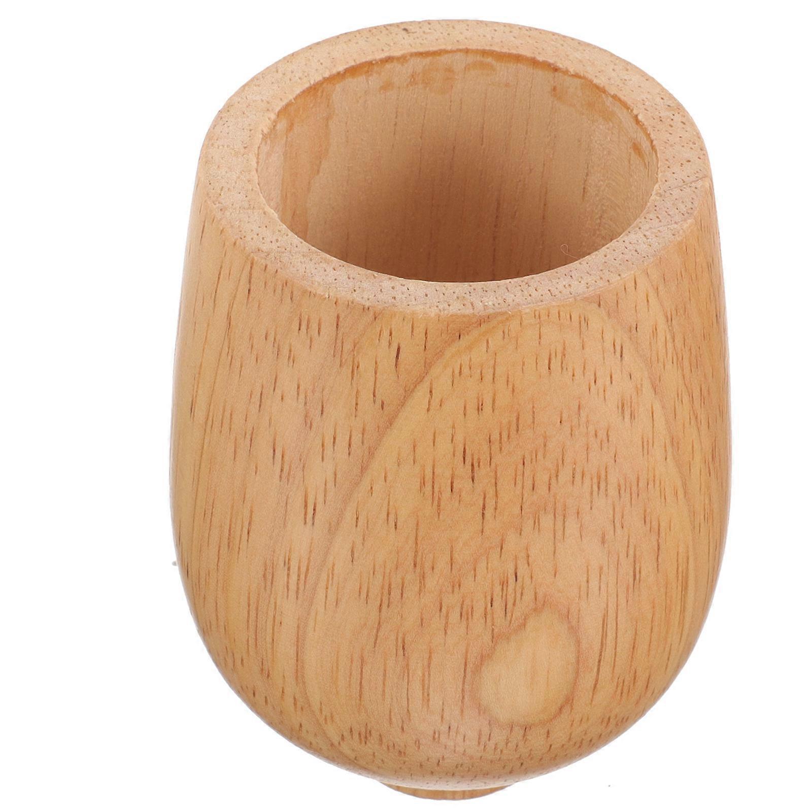 Brown Wood Wall Ceiling Light Cup E27 Lamp Holder Cup for Decor