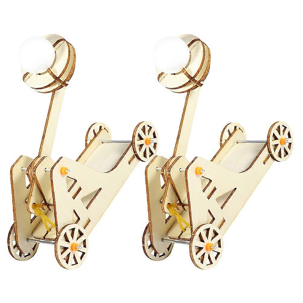 Wooden Catapult Kit Trebuchet Kit for Science Experiments 2Sets