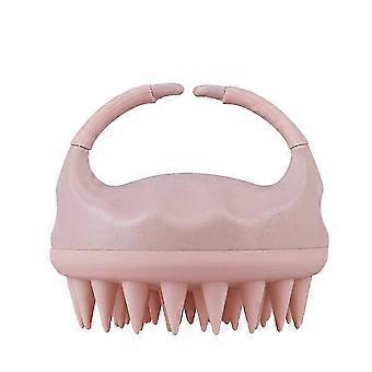 Shampoo Brush, Massage Brush For Healthy Scalp Made Of Silicone - Color: Pink 26-27s