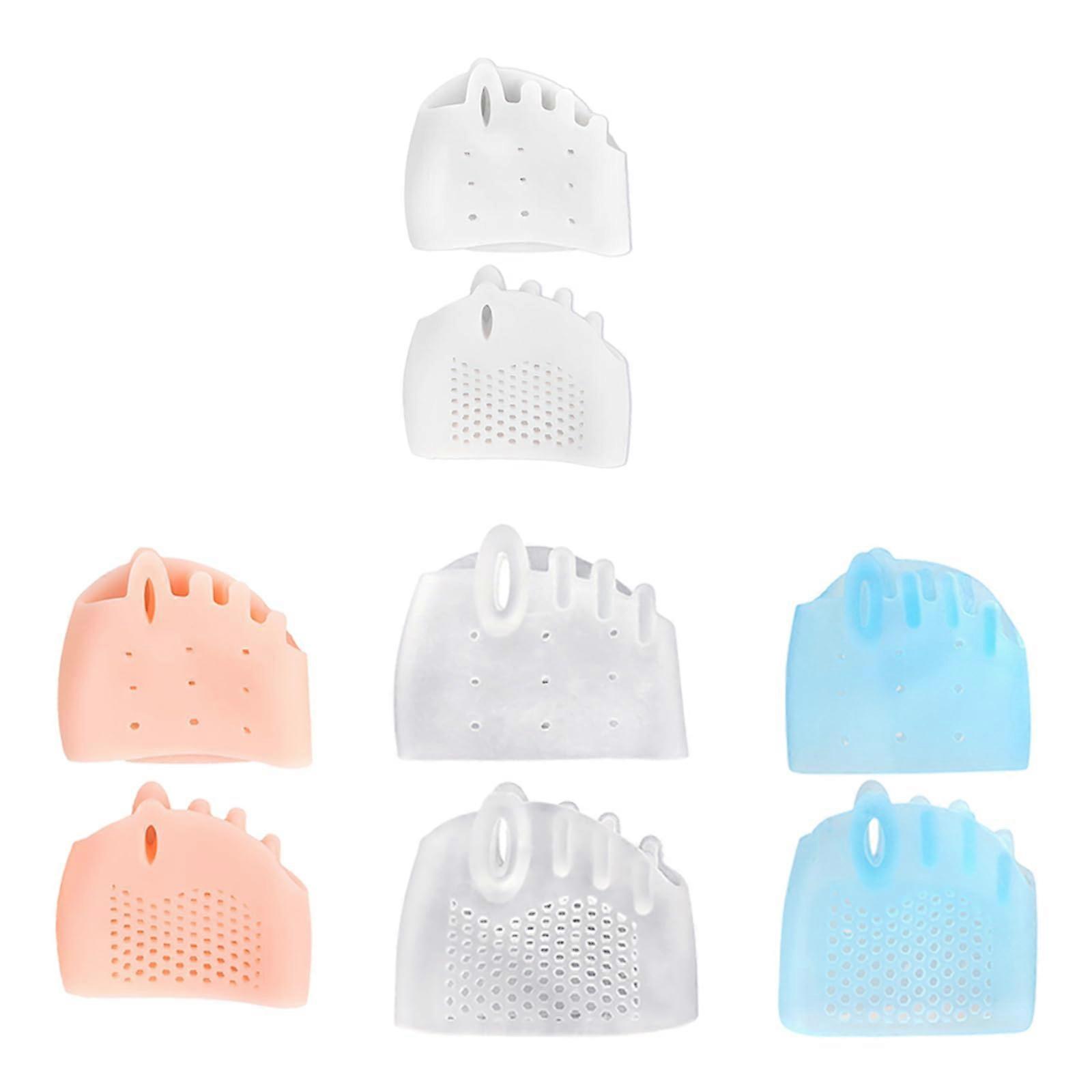 Silicone Toe Separators and Bunion Correctors 8 Pack White for Pain Relief and Toe Alignment