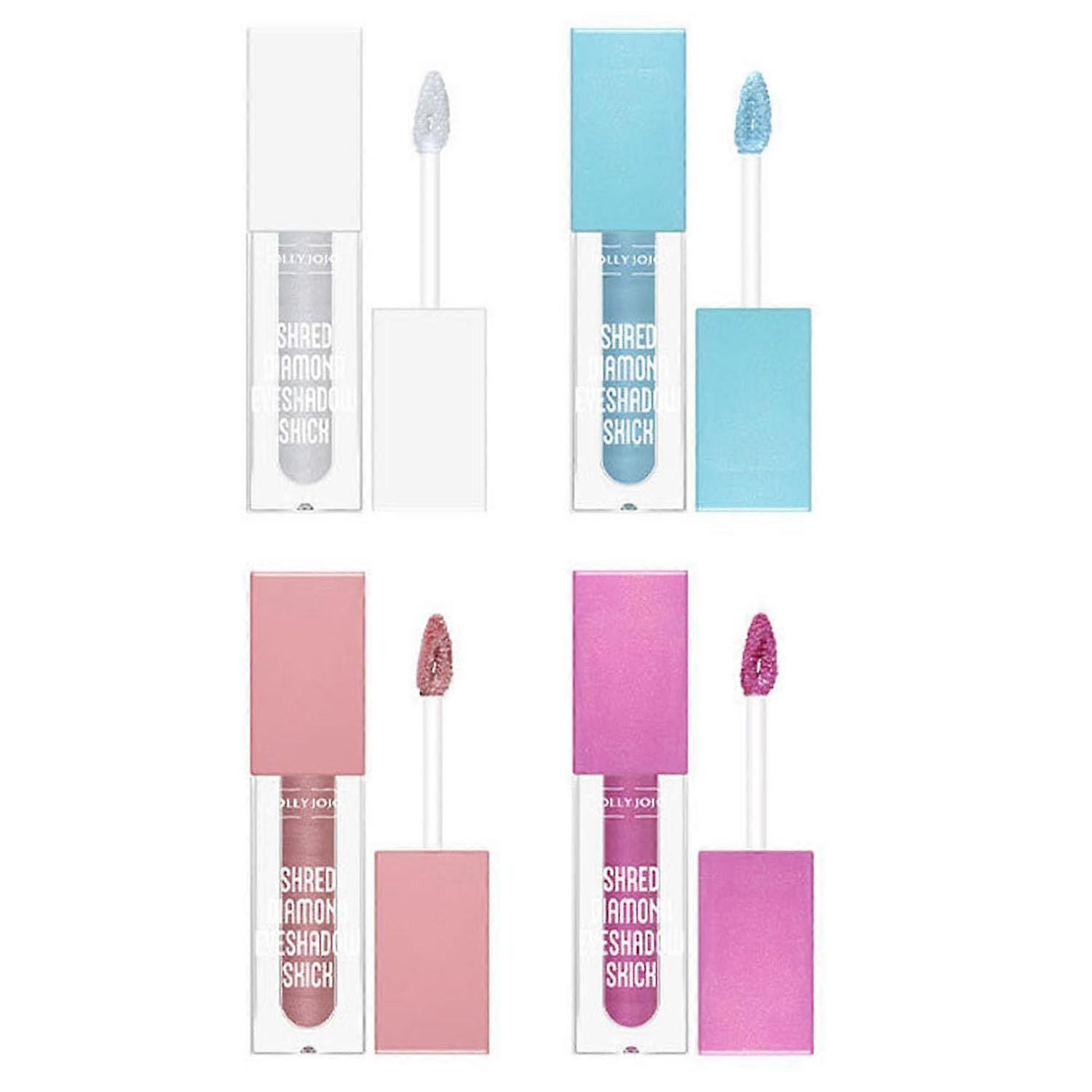 Liquid Glitter Eyeshadow Set,  Pigmented Waterproof QuickDrying Shimmer Eye Makeup for Women