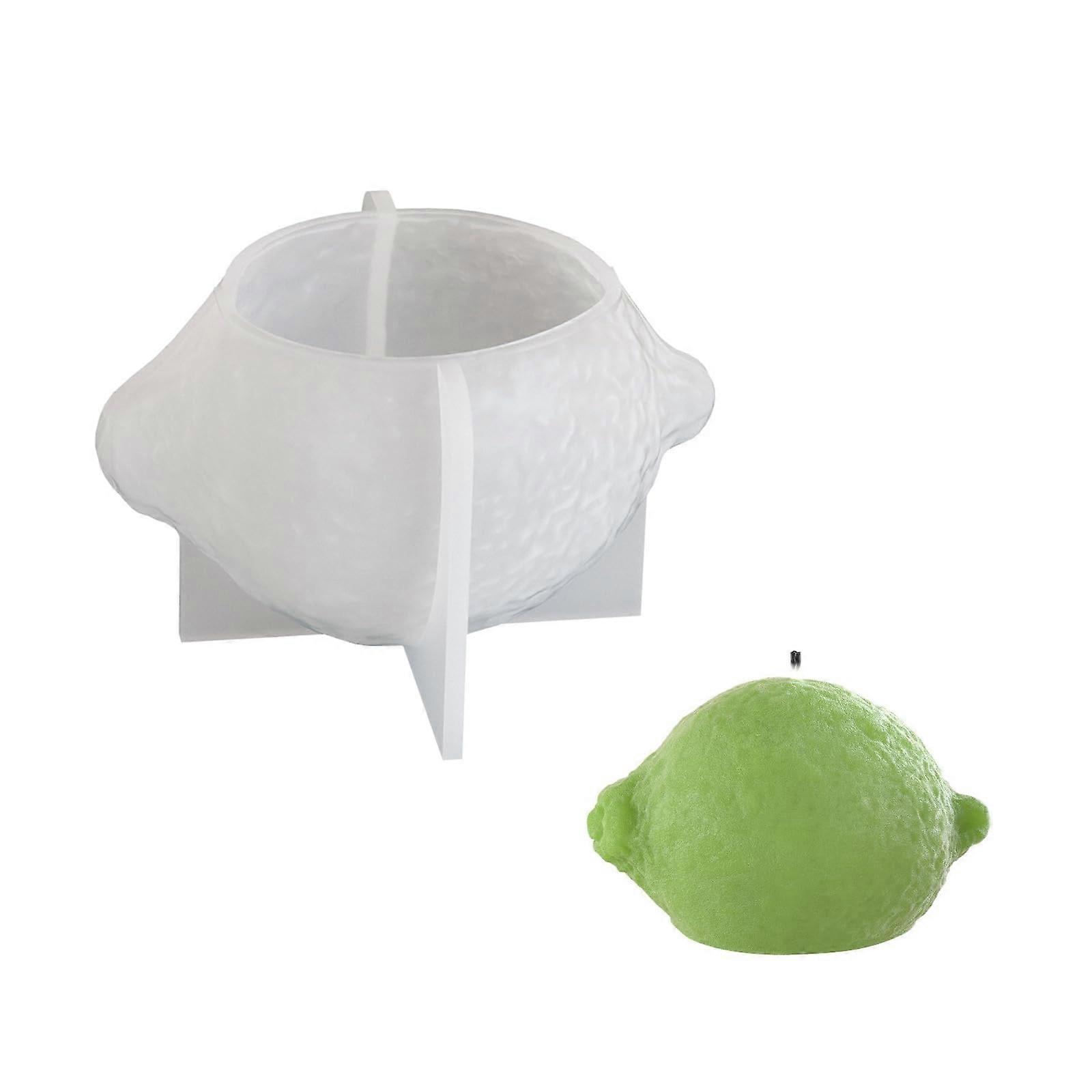 Silicone Soap Mold Lemon Shape for Handmade Soaps and Epoxy Resin Crafts Durable Easy Release