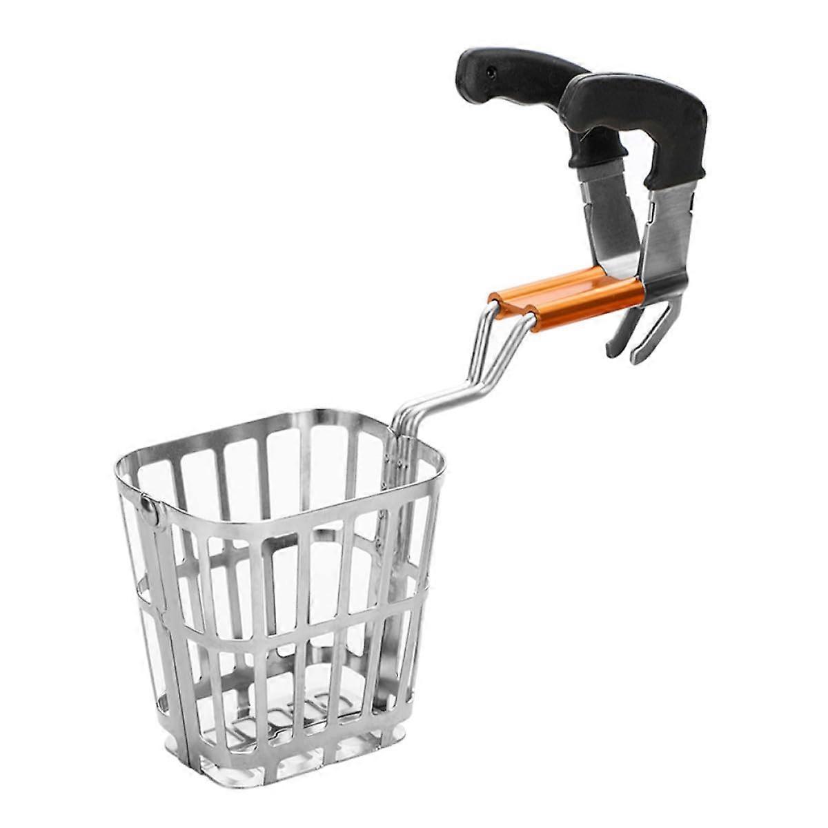 Stainless Steel Hot Pot Strainer Basket with Foldable Hook and Large Capacity for Cooking