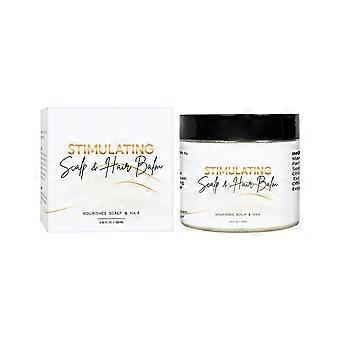 Stimulating Scalp & Hair Balm for Hair Growth, Mango & Shea Butter, Jojoba Oil, Peppermint & Rosemary Oil, Nourishing, Scalp & Hair Care, Moisture, Sh