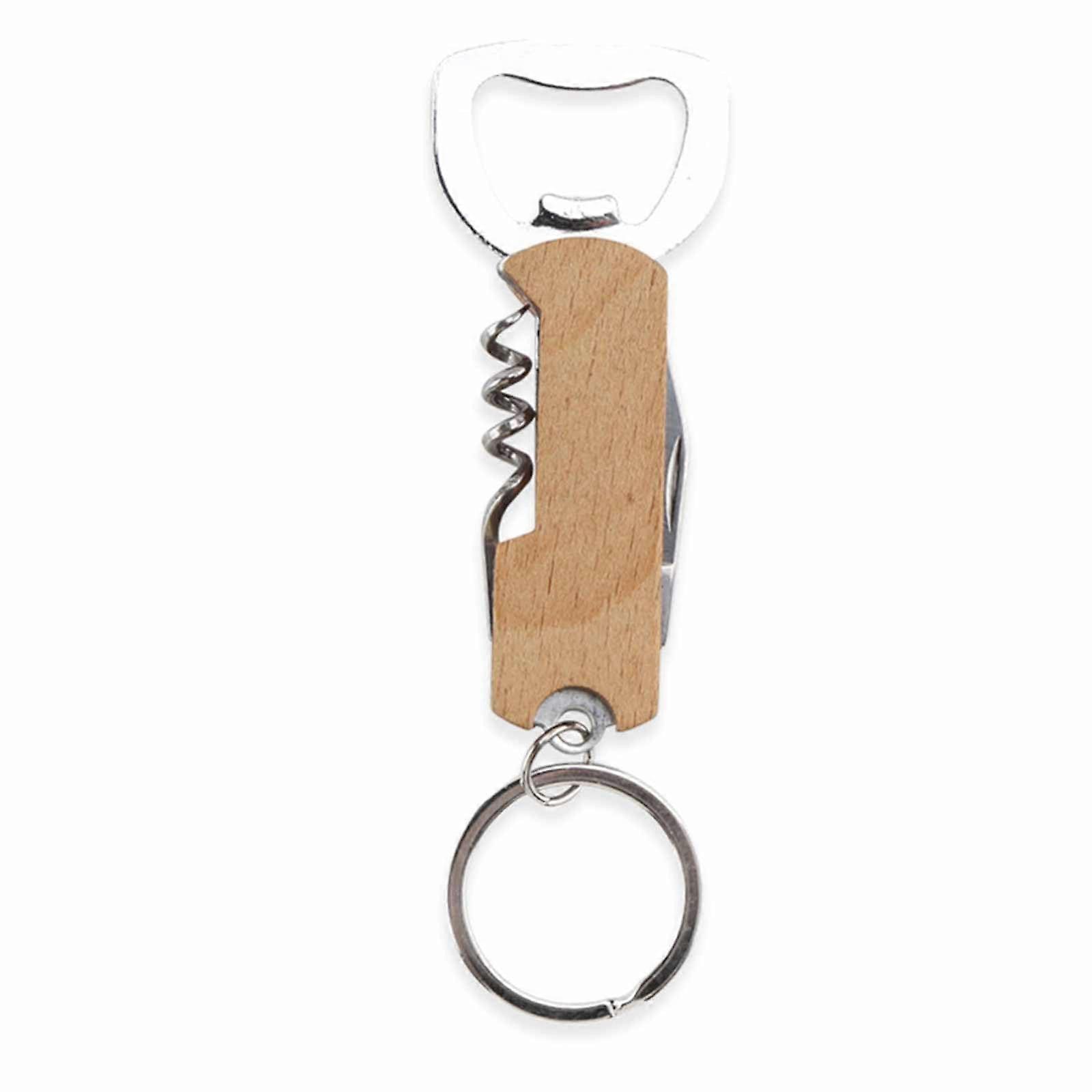 Bottle Opener Keychain with Durable Alloy, Easy Cap Removal, Compact Keyring,  Colors