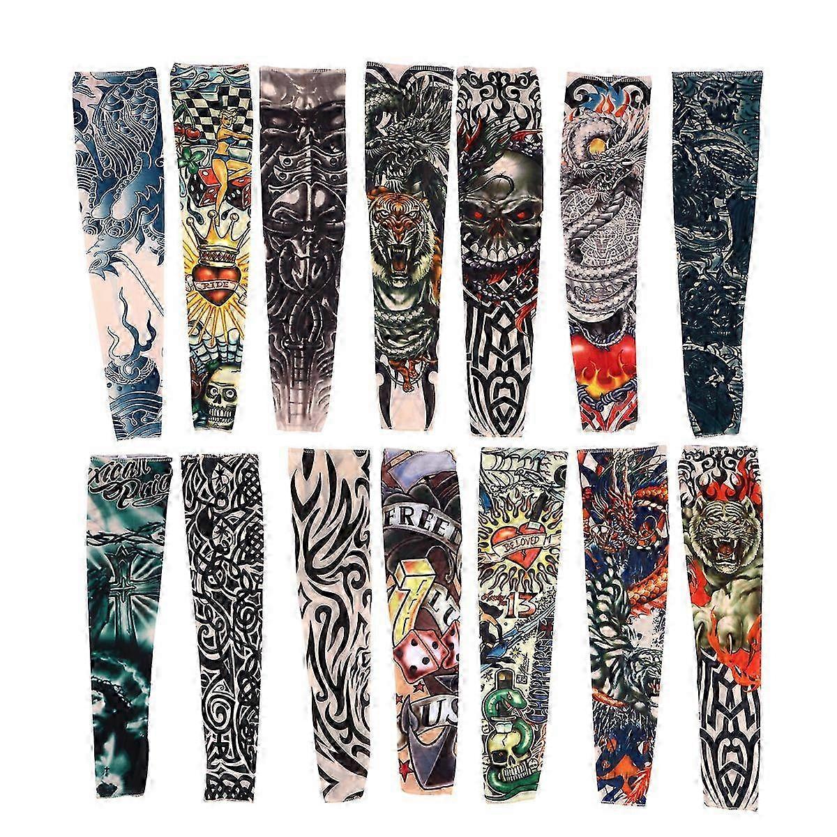 Practical 10pcs Arm Sleeves Sun Protection Sweat Absorption and Cooling (Mixed Style)