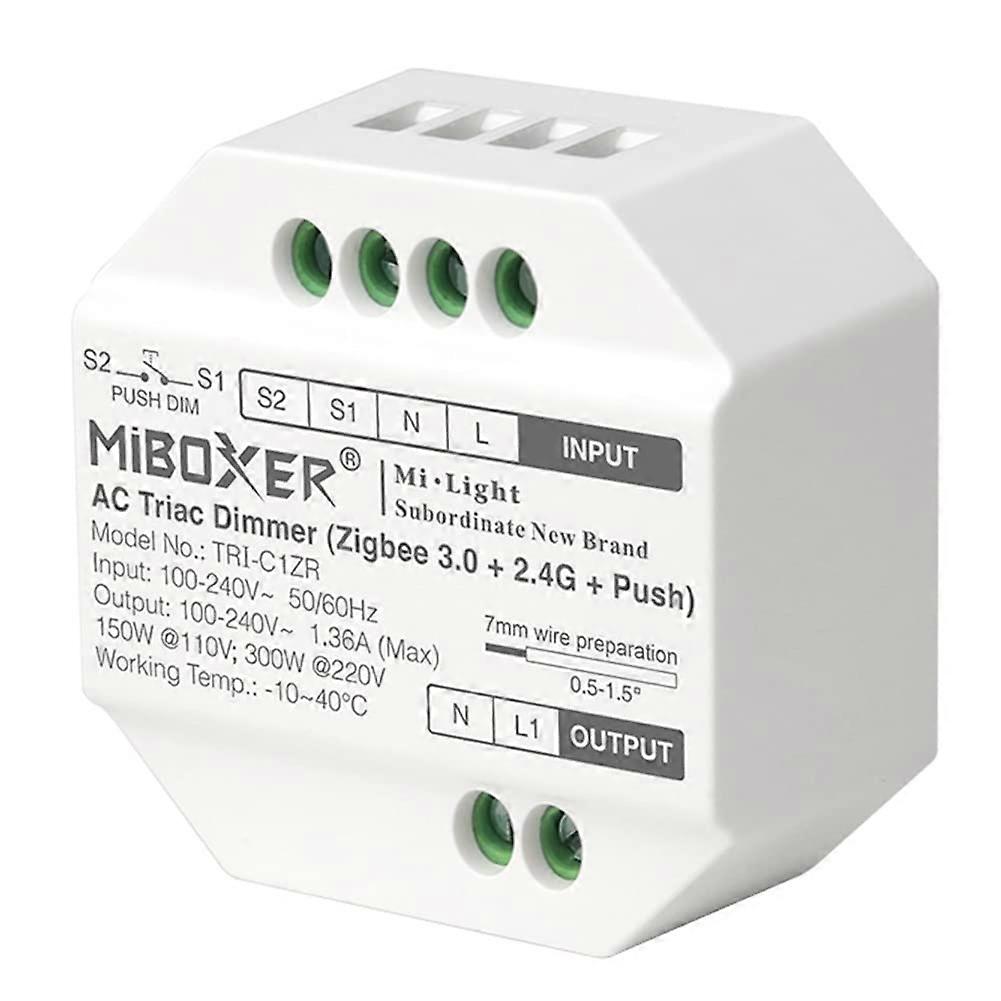 Zigbee 3.0 Dimmer Switch, Triac Smart Light Control, Philips Hue Compatible, Works with Echo Plus