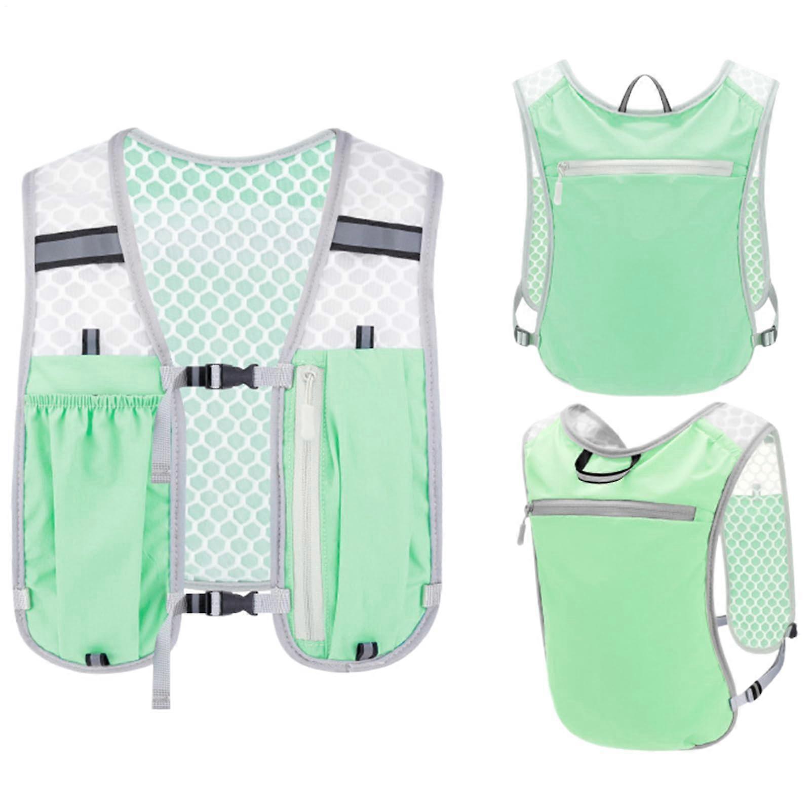 Running Hydration Vest Lightweight with Multiple Pockets Breathable Trail Running Backpack for Marathon Cycling Camping