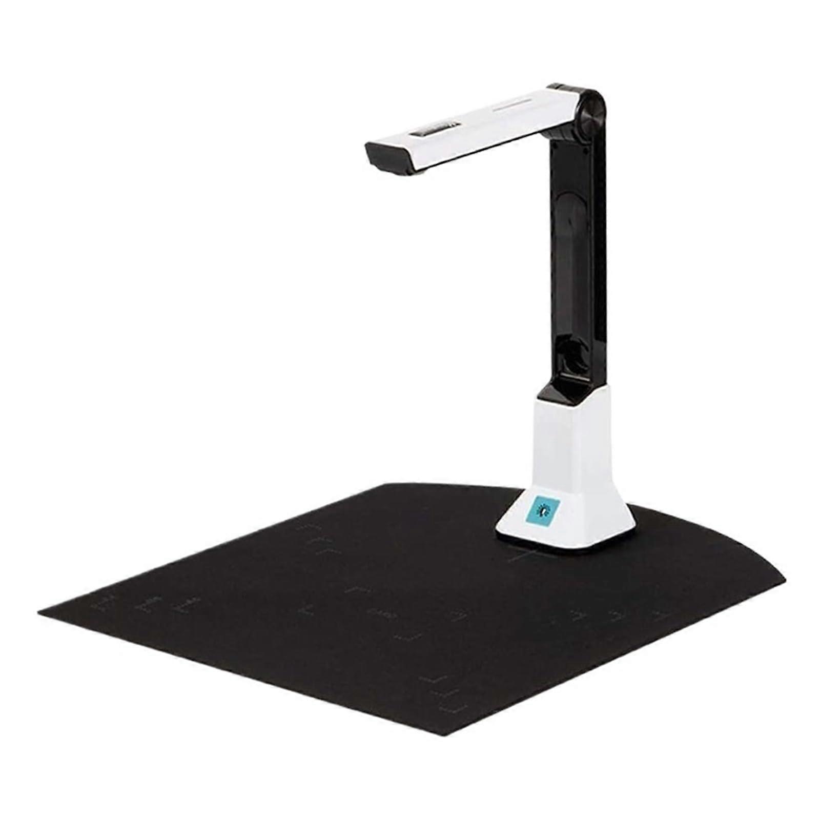 Document Scanner with RealTime Projection, HD A4 Scanning, Portable Document Camera for Office, Classroom, Travel, Black