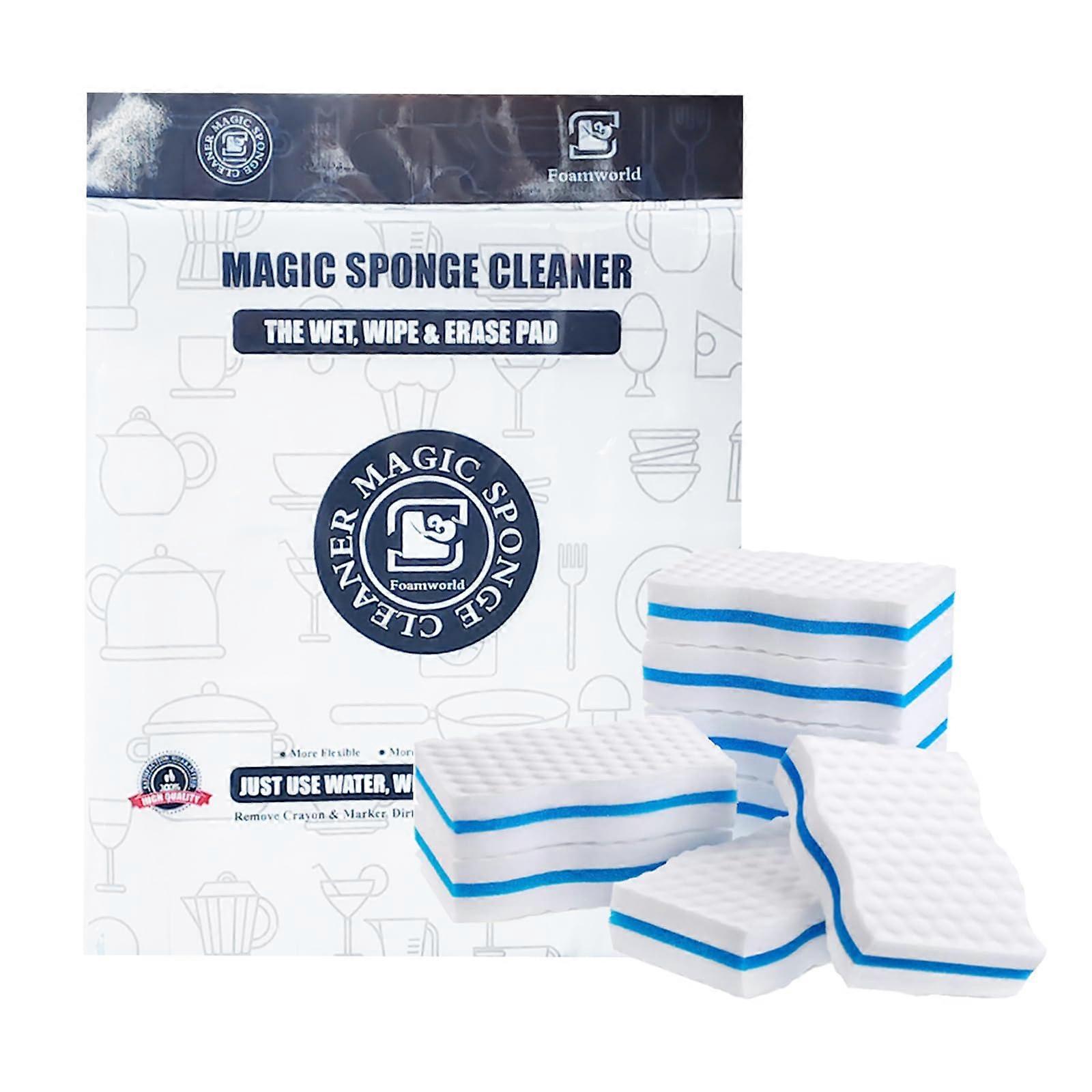 35 Pack  Density Magic Cleaning Sponge Eraser for Kitchen, Car and Multi Surface Use, Blue