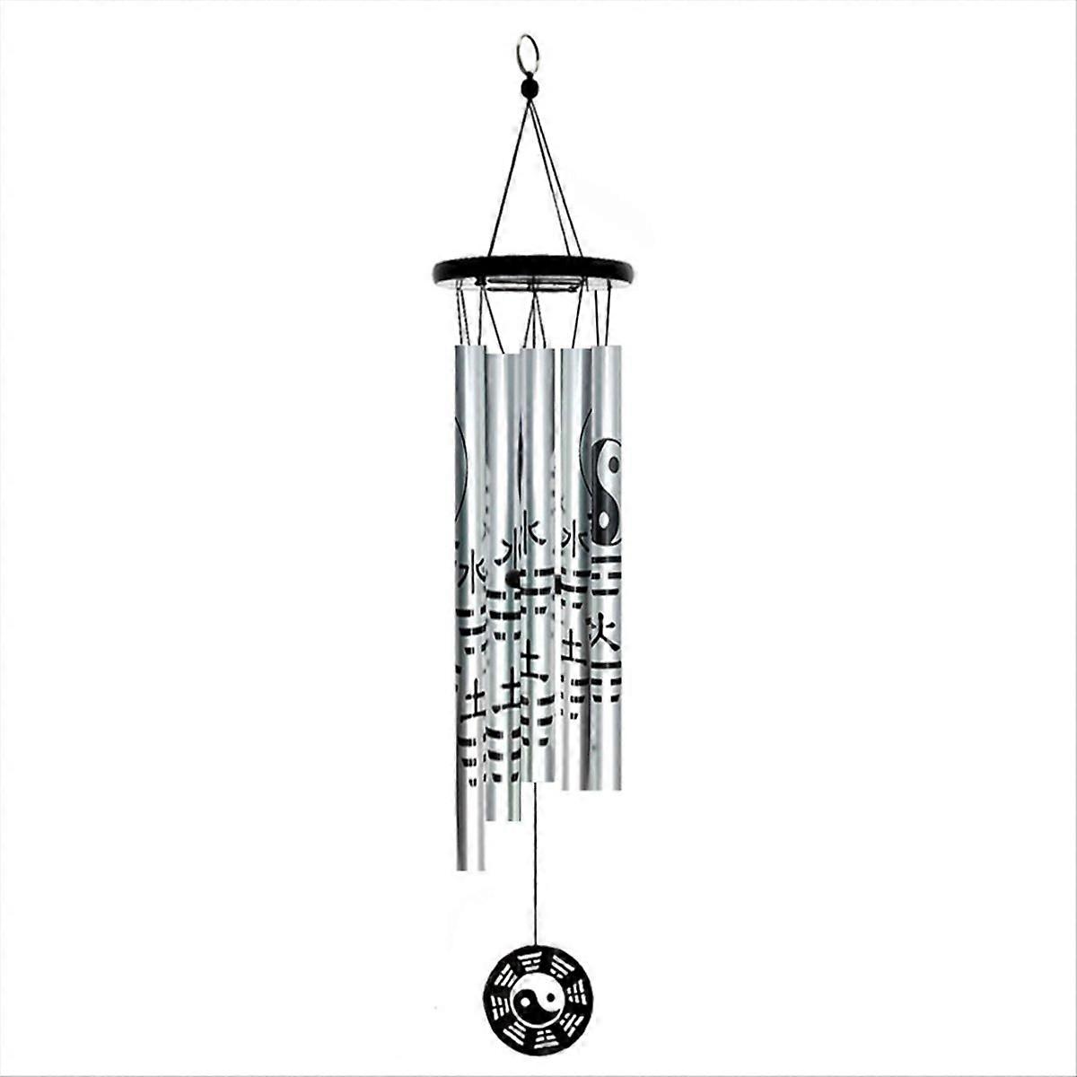 Large bagua wind chime pendant, retro metal wind chime