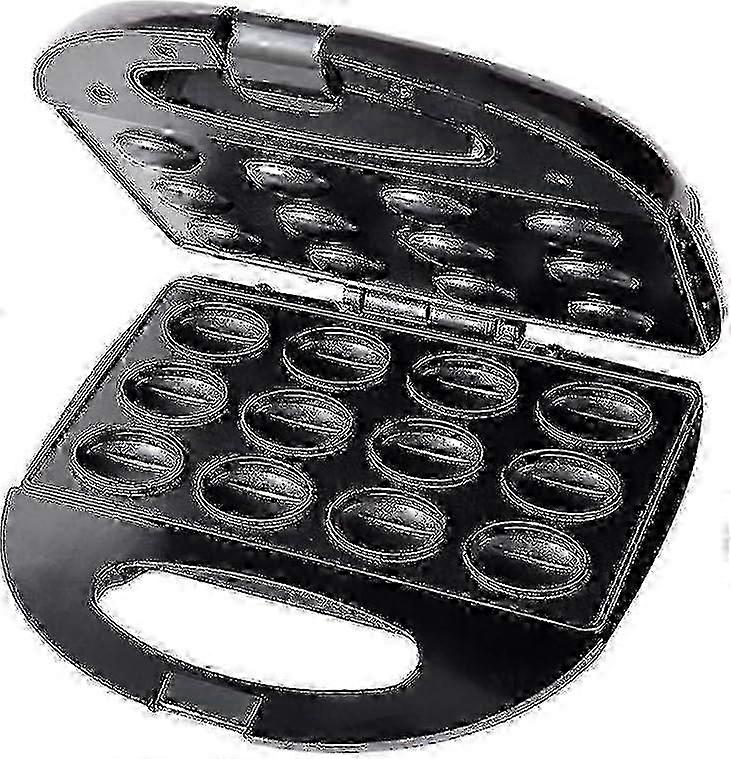 12 Electric Walnut Waffle Maker, Multi-functional Homemade Fruit Drying Machine, Pine Nut Maker, Small Walnut Machine, Peanut, Hazelnut (black)