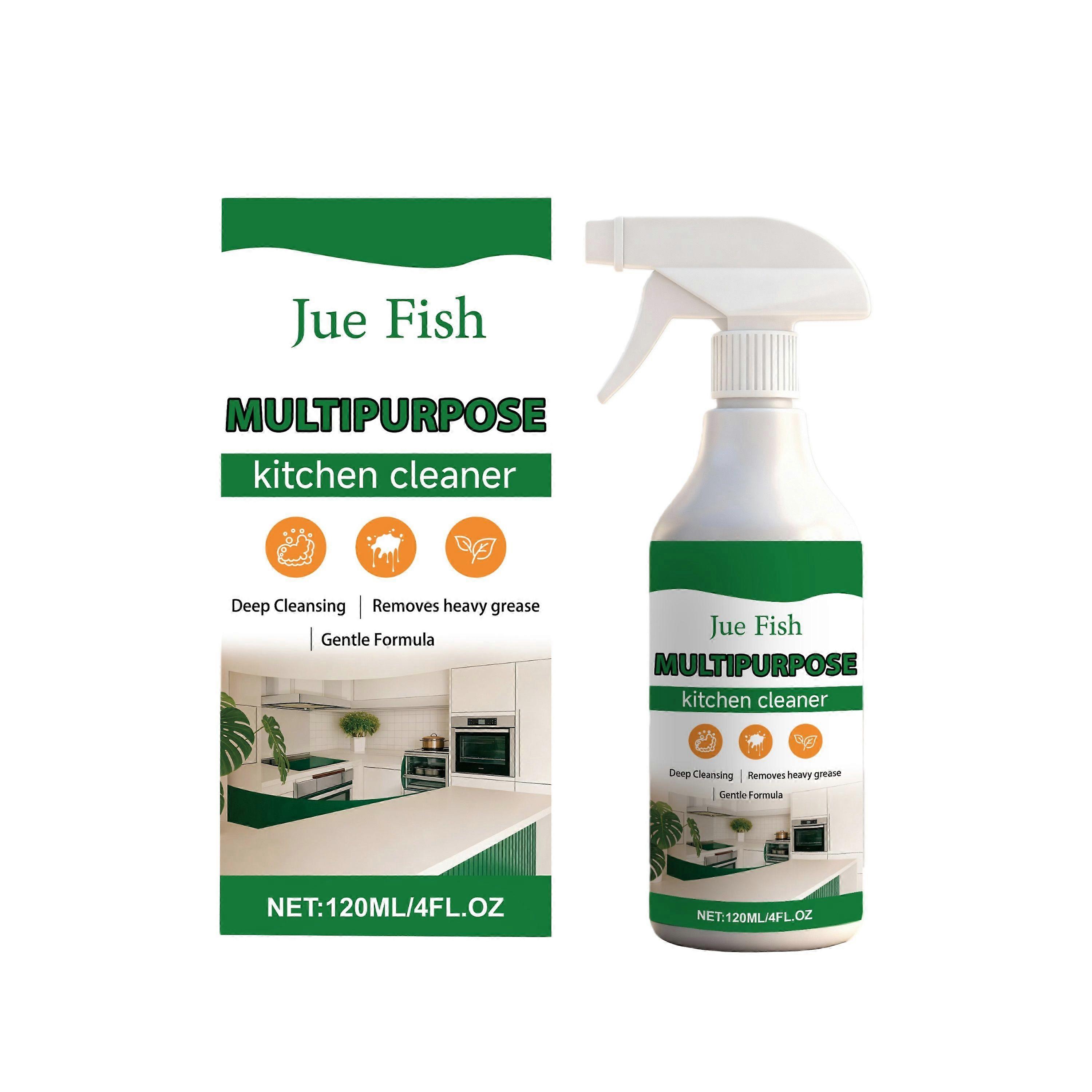 Jue Fish Multi-Purpose Kitchen Cleaner - Heavy Grease Cleaner For Kitchen Range Hoods