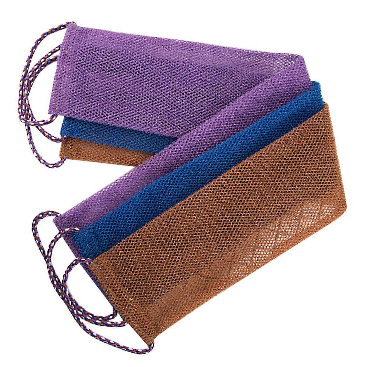 Exfoliating Bath Towel Set with Back Scrubber for Deep Skin Cleansing and Shower Refresh