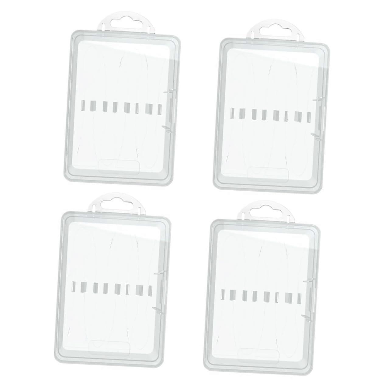 Electric Toothbrush Head Travel Case Holds 4 Replacement Heads Protective Compact Organizer