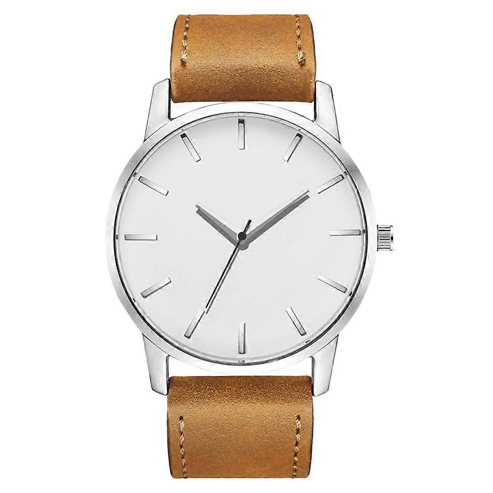 Men Wristwatch Durable Watch for Men with Adjustable PU Strap